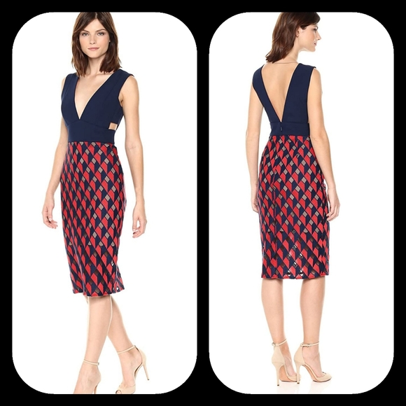 BCBGMaxAzria Dresses & Skirts - NEW BCBGMAXAZRIA ROSALINA MIDI SLEEVLESS MIDI DRESS